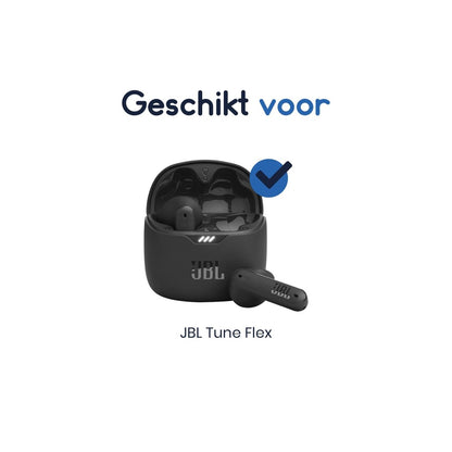 Ibley Siliconen oortips voor JBL Tune Flex zwart - Siliconen Earplug - XS/S/M/L formaat - 4 paar - 4 maten - JBL Tune Flex oortips - Ibley