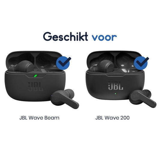 Ibley Siliconen oortips voor JBL Wave Beam & JBL Wave 200 wit - Siliconen Earplug - S/M/L formaat - 3 paar - 3 maten - JBL Wave Beam oortips - JBL Wave 200 oortips - Ibley