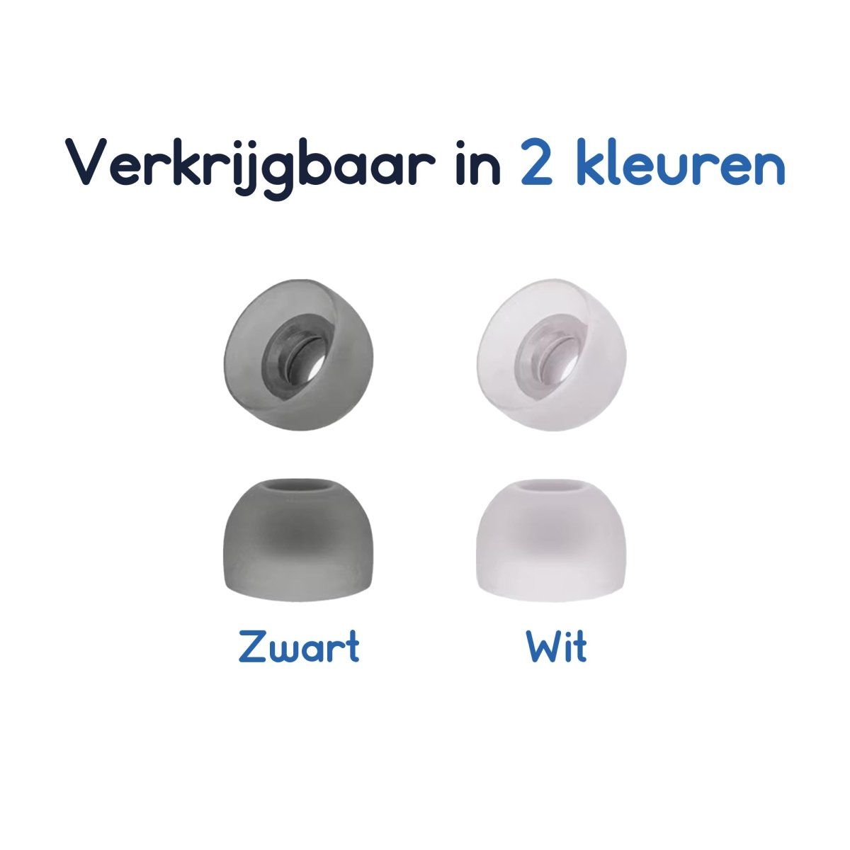 Ibley Siliconen oortips voor JBL Wave Beam & JBL Wave 200 zwart - Siliconen Earplug - S/M/L formaat - 3 paar - 3 maten - JBL Wave Beam oortips - JBL Wave 200 oortips - Ibley