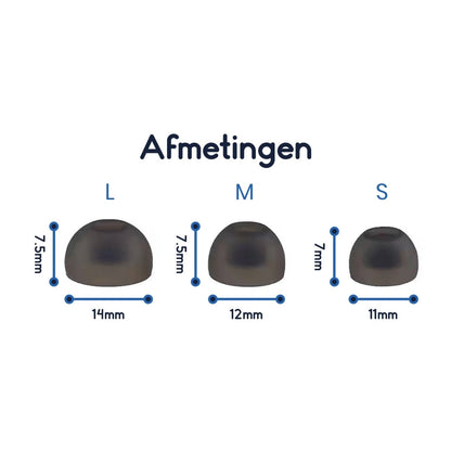 Ibley Siliconen oortips voor Samsung Galaxy buds 2 paars - Siliconen Earplug - S/M/L formaat - 3 paar - 3 maten - Ibley