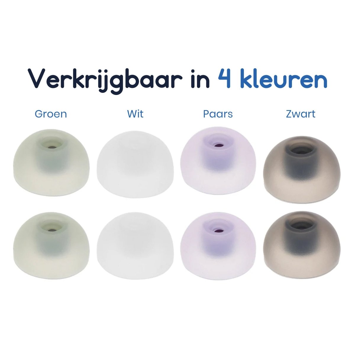 Ibley Siliconen oortips voor Samsung Galaxy buds 2 wit - Siliconen Earplug - S/M/L formaat - 3 paar - 3 maten - Ibley