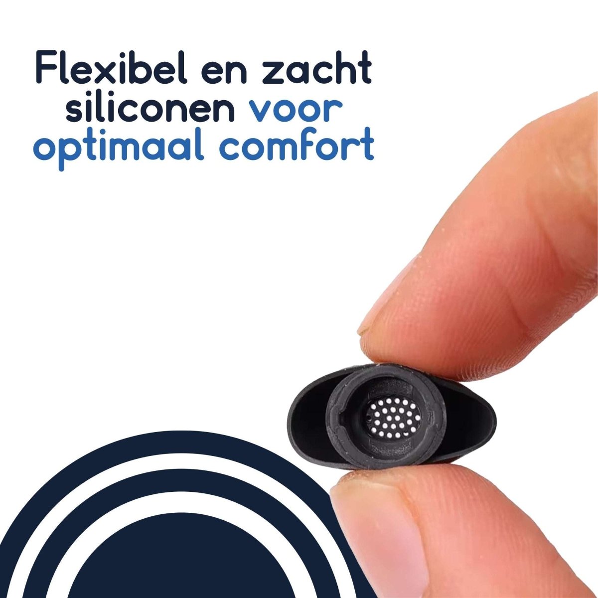 Ibley Siliconen oortips voor Samsung Galaxy Buds 3 Pro grijs - Siliconen Earplug - S/M/L formaat - 3 paar - 3 maten - Galaxy Buds 3 Pro oortips - Ibley