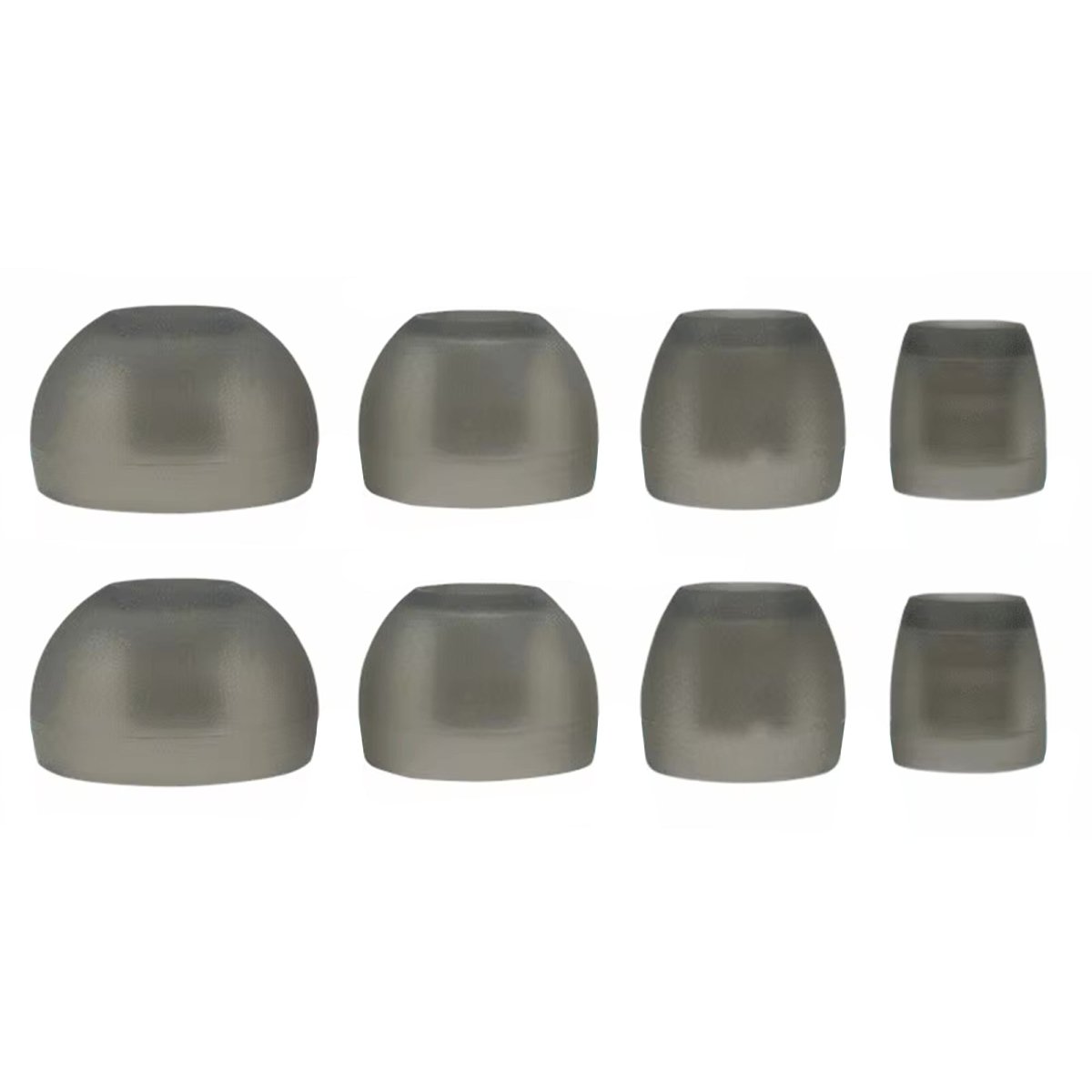 Ibley Siliconen oortips voor Sennheiser CX3.00/5.00/300S/7.00BT/6.00BT/Momentum Grijs doorzichtig - Siliconen Earplug - S/M/L/XL formaat - 4 paar - 4 maten - Sennheiser CX3.00/5.00/300S/7.00BT/6.00BT/Momentum oortips - Ibley