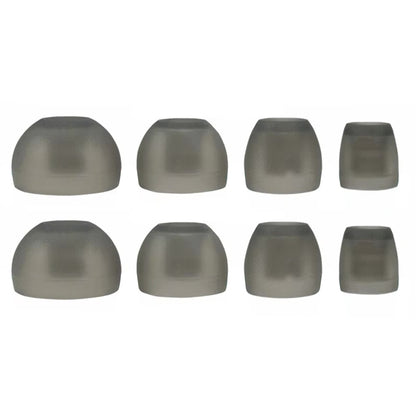 Ibley Siliconen oortips voor Sennheiser CX3.00/5.00/300S/7.00BT/6.00BT/Momentum Grijs doorzichtig - Siliconen Earplug - S/M/L/XL formaat - 4 paar - 4 maten - Sennheiser CX3.00/5.00/300S/7.00BT/6.00BT/Momentum oortips - Ibley
