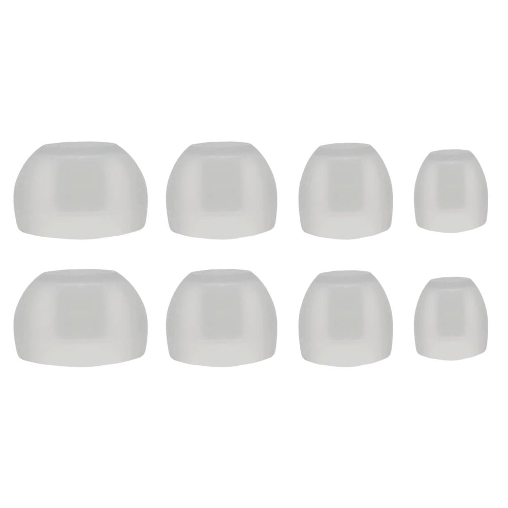 Ibley ComfortFit Siliconen oortips voor Sennheiser CX3.00/5.00/300S/7.00BT/6.00BT/Momentum Wit doorzichtig - Siliconen Earplug - S/M/L/XL formaat - 4 paar - 4 maten - Sennheiser CX3.00/5.00/300S/7.00BT/6.00BT/Momentum oortips