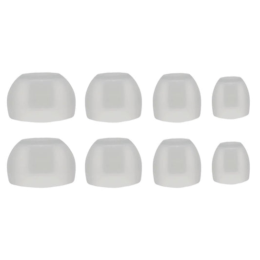 Ibley Siliconen oortips voor Sennheiser CX3.00/5.00/300S/7.00BT/6.00BT/Momentum Wit doorzichtig - Siliconen Earplug - S/M/L/XL formaat - 4 paar - 4 maten - Sennheiser CX3.00/5.00/300S/7.00BT/6.00BT/Momentum oortips - Ibley