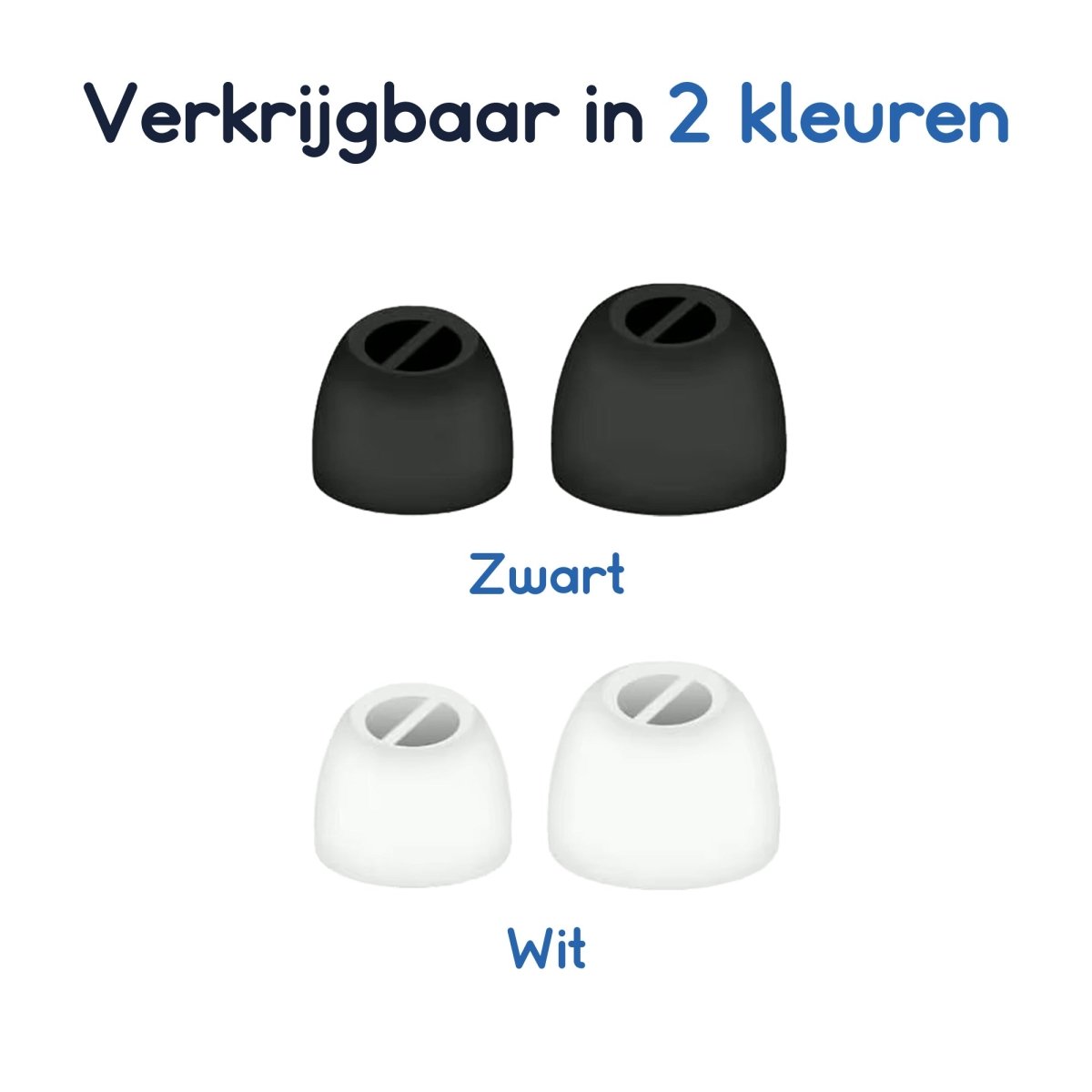 Ibley Siliconen oortips voor Sennheiser Momentum True Wireless 2/3/4/Sport wit - Siliconen Earplug - XS/S/M/L formaat - 4 paar - 4 maten - Sennheiser CX 1/Plus oortips - Sennheiser CX 400BT/500BT oortips - Ibley