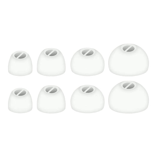 Ibley Siliconen oortips voor Sennheiser Momentum True Wireless 2/3/4/Sport wit - Siliconen Earplug - XS/S/M/L formaat - 4 paar - 4 maten - Sennheiser CX 1/Plus oortips - Sennheiser CX 400BT/500BT oortips - Ibley
