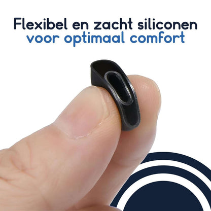 Ibley Siliconen oortips voor Sennheiser Momentum True Wireless 2/3/4/Sport zwart - Siliconen Earplug - XS/S/M/L formaat - 4 paar - 4 maten - Sennheiser CX 1/Plus oortips - Sennheiser CX 400BT/500BT oortips - Ibley