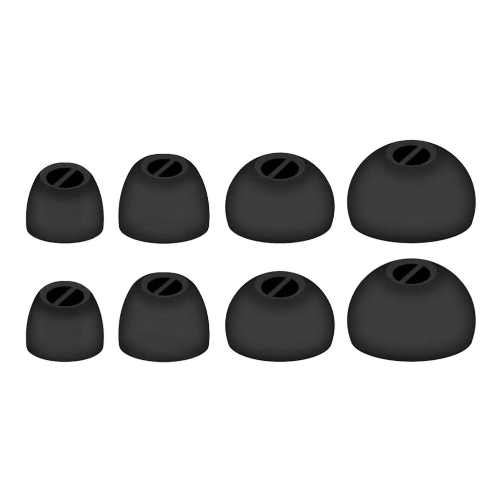 Ibley ComfortFit Siliconen oortips voor Sennheiser Momentum True Wireless 2/3/4/Sport zwart - Siliconen Earplug - XS/S/M/L formaat - 4 paar - 4 maten - Sennheiser CX 1/Plus oortips - Sennheiser CX 400BT/500BT oortips