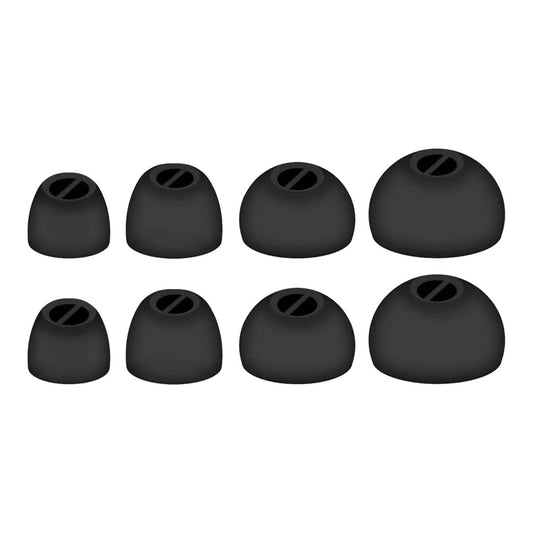 Ibley Siliconen oortips voor Sennheiser Momentum True Wireless 2/3/4/Sport zwart - Siliconen Earplug - XS/S/M/L formaat - 4 paar - 4 maten - Sennheiser CX 1/Plus oortips - Sennheiser CX 400BT/500BT oortips - Ibley
