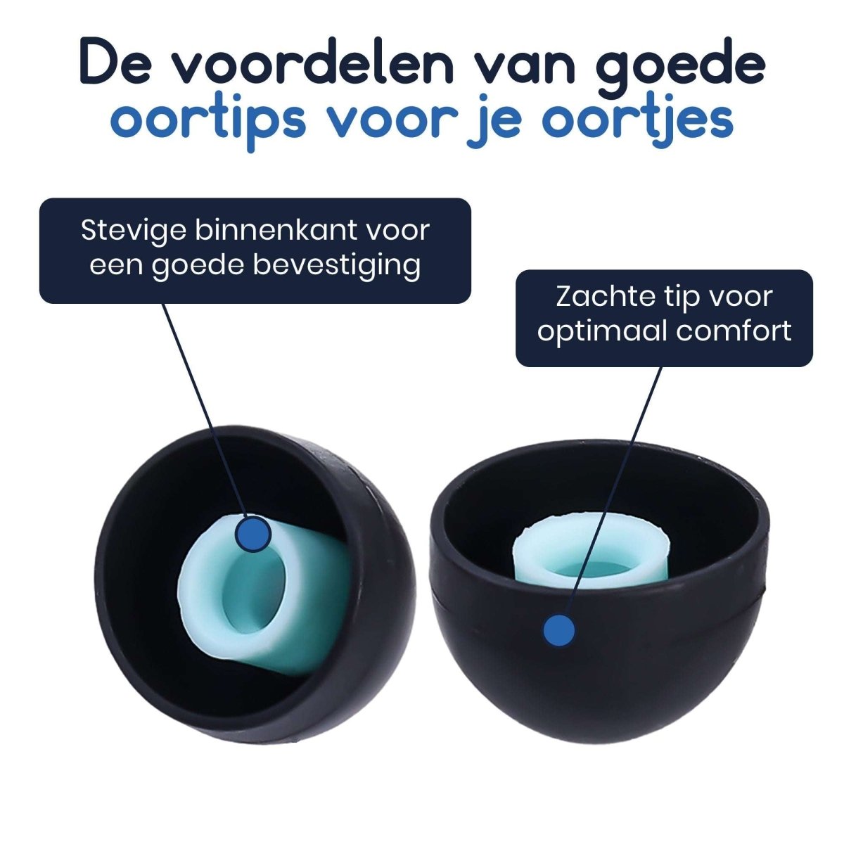 Ibley Siliconen oortips voor Sony WF - 1000xm4/xm3/xm2 zwart - Siliconen Earplug - XS/S/M/L formaat - 4 paar - 4 maten - Ibley