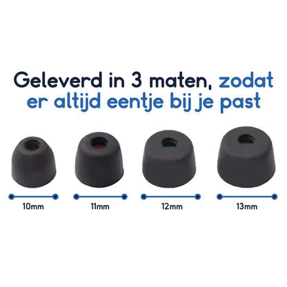 Ibley Siliconen oortips voor Sony WF - 1000xm5 zwart - Siliconen Earplug - XS/S/M/L formaat - 4 paar - 4 maten - Ibley