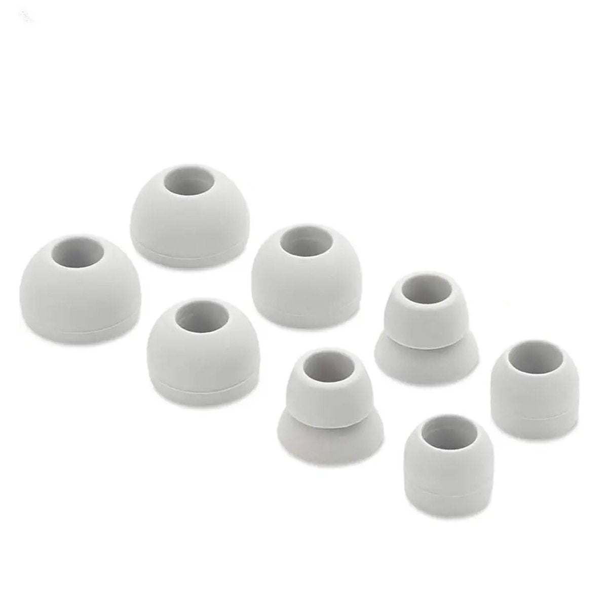 Ibley siliconen tips voor Powerbeats Pro Ivoor - Siliconen Earplug - S/M/L/Double flange formaat - 4 paar - 4 maten - Ibley