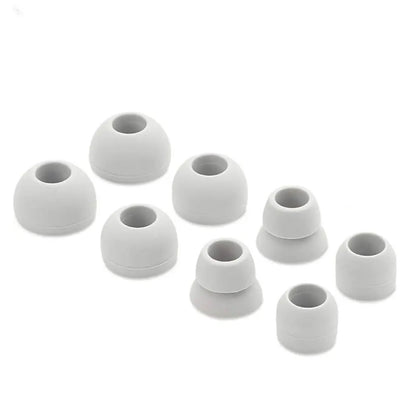 Ibley siliconen tips voor Powerbeats Pro Ivoor - Siliconen Earplug - S/M/L/Double flange formaat - 4 paar - 4 maten - Ibley