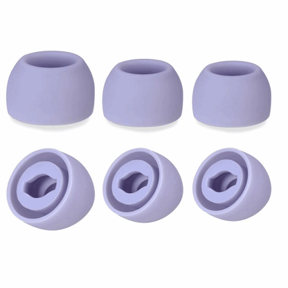 Ibley Siliconen tips voor Samsung Galaxy buds pro paars - Siliconen Earplug - S/M/L formaat - 3 paar - 3 maten - Ibley