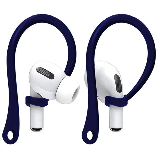 Ibley Sport hooks blauw voor Apple AirPods Pro 1/2 & AirPods 3/4 - Oorhaken - Siliconen sport haken - Geschikt voor AirPods Pro 1/2 en Apple AirPods 3/4 - Set van 2 - Ibley