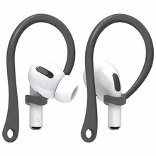 Ibley Sport hooks grijs voor Apple AirPods Pro 1/2 & AirPods 3/4 - Oorhaken - Siliconen sport haken - Geschikt voor AirPods Pro 1/2 en Apple AirPods 3/4 - Set van 2 - Ibley
