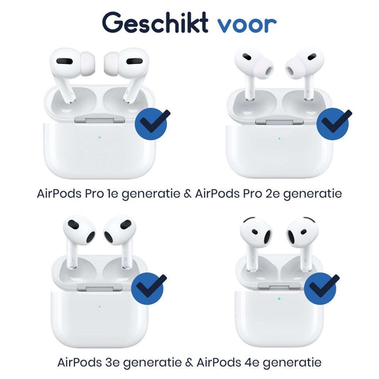 Ibley Sport hooks groen voor Apple AirPods Pro 1/2 & AirPods 3/4 - Oorhaken - Siliconen sport haken - Geschikt voor AirPods Pro 1/2 en Apple AirPods 3/4 - Set van 2 - Ibley