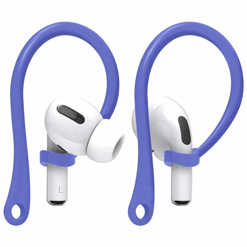 Ibley Sport hooks paars voor Apple AirPods Pro 1/2 & AirPods 3/4 - Oorhaken - Siliconen sport haken - Geschikt voor AirPods Pro 1/2 en Apple AirPods 3/4 - Set van 2 - Ibley