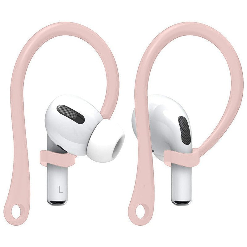 Ibley Sport hooks roze voor Apple AirPods Pro 1/2 & AirPods 3/4 - Oorhaken - Siliconen sport haken - Geschikt voor AirPods Pro 1/2 en Apple AirPods 3/4 - Set van 2 - Ibley