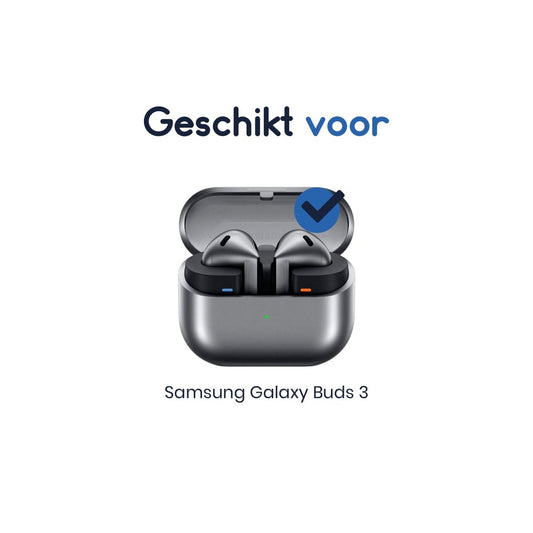 Ibley Sport hooks wit voor Samsung Galaxy Buds 3 - Oorhaken - Siliconen sport haken - Geschikt voor Samsung Galaxy Buds 3 - Set van 2 - Ibley