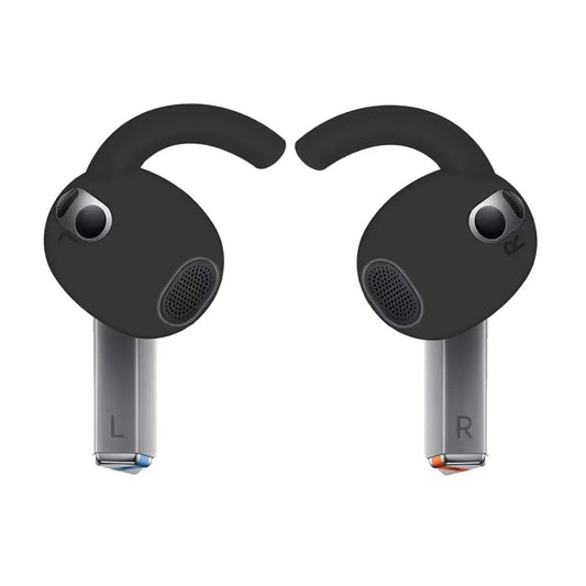 Ibley Sport hooks zwart voor Samsung Galaxy Buds 3 - Oorhaken - Siliconen sport haken - Geschikt voor Samsung Galaxy Buds 3 - Set van 2 - Ibley
