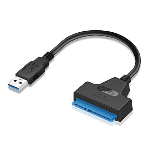 Ibley USB 3.0 naar SATA III adapter | SATA 3 adapter kabel | 7 pin, 15 pin en 22 pin | Geschikt voor SSD’s en 2.5” HDD’s | 22cm kabel - Ibley