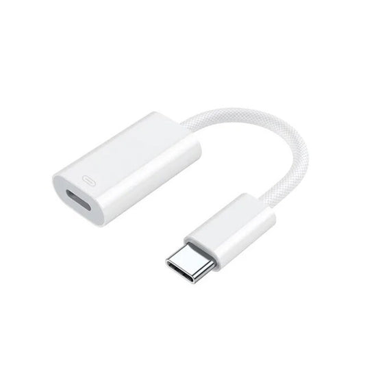 Ibley USB - C naar Lightning adapter wit - Data overzetten & opladen - Lightning naar USB - C adapter - USB - C converter - Lightning female naar USB - C male - Geschikt voor iPhone 15/16, iPad en Macbook - Ibley