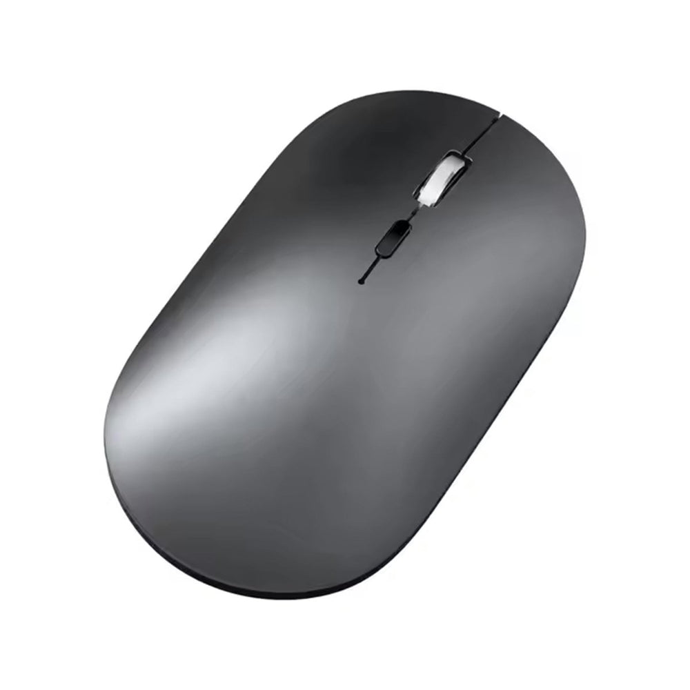 Ibley X2 Computermuis Grijs - Draadloze Oplaadbare Muis – Stil Klikken – Bluetooth 5.0 & USB – DPI Instelbaar – USB-C – Plug & Play