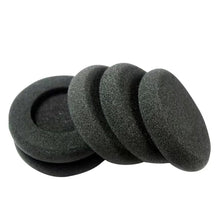 Ibley Zachte foam oorkussens 35mm - 6 stuks / 3 paar - universeel geschikt - Spons oordop kussens - voor hoofdtelefoons - Zwart - Ibley