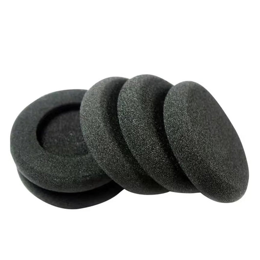 Ibley Zachte foam oorkussens 35mm - 6 stuks / 3 paar - universeel geschikt - Spons oordop kussens - voor hoofdtelefoons - Zwart - Ibley