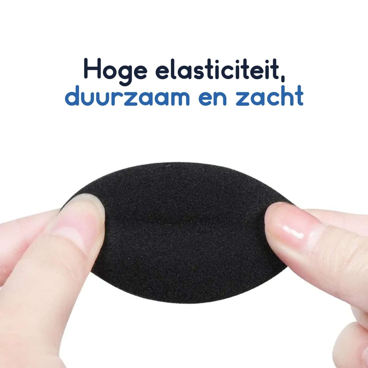 Ibley Zachte foam oorkussens 45mm - 10 stuks / 5 paar - universeel geschikt - Spons oordop kussens - voor hoofdtelefoons - Zwart - Ibley
