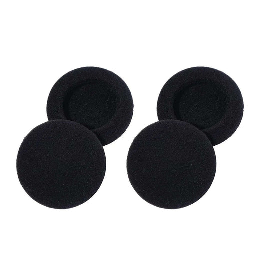 Ibley Zachte foam oorkussens 60mm - 4 stuks / 2 paar - universeel geschikt - Spons oordop kussens - voor hoofdtelefoons - Zwart - Ibley