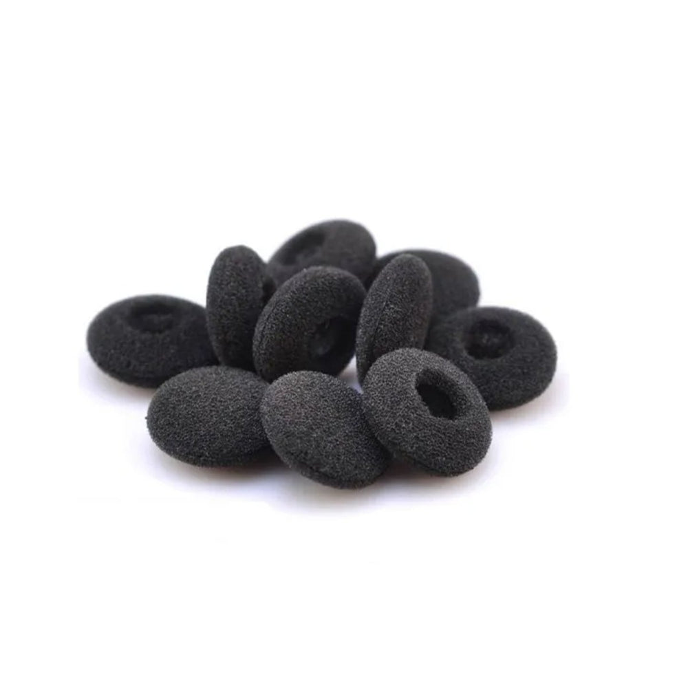 Ibley Zachte foam oortips 19mm - 10 stuks / 5 paar - universeel geschikt - Spons oordop kussens - voor oortjes - Zwart