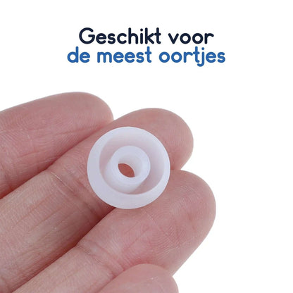 Ibley Zachte siliconen oortips wit - 3 paar / 3 maten - universeel geschikt - S / M / L formaat - oordopjes set - voor oortjes - Ibley