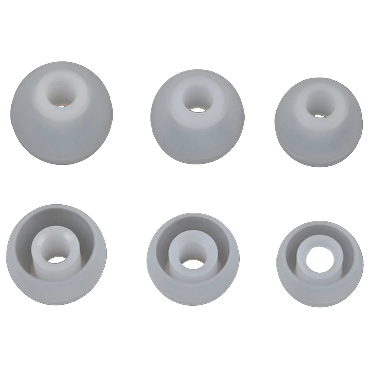 Ibley Zachte siliconen oortips wit - 3 paar / 3 maten - universeel geschikt - S / M / L formaat - oordopjes set - voor oortjes - Ibley