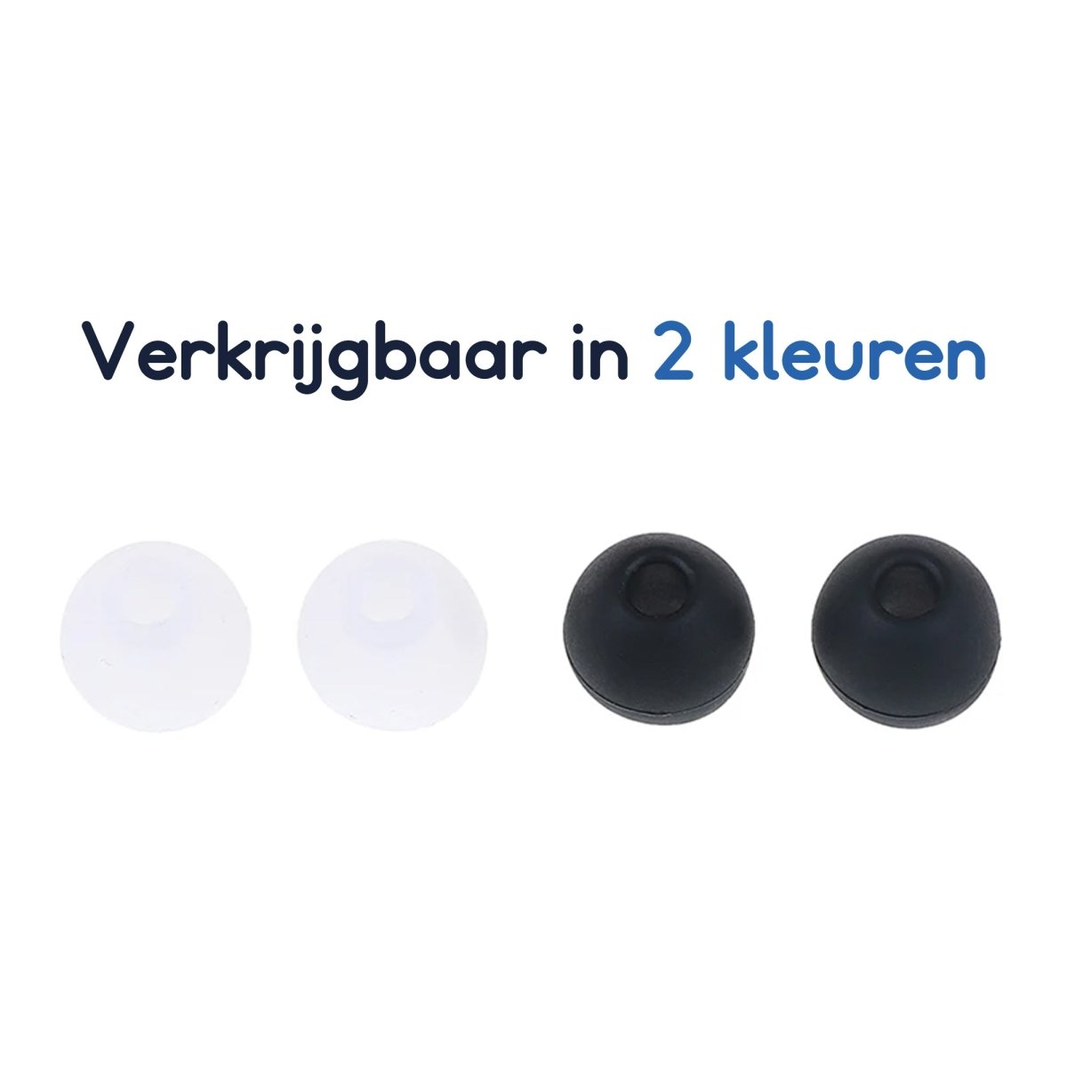 Ibley Zachte siliconen oortips zwart - 3 paar / 3 maten - universeel geschikt - S / M / L formaat - oordopjes set - voor oortjes - Ibley
