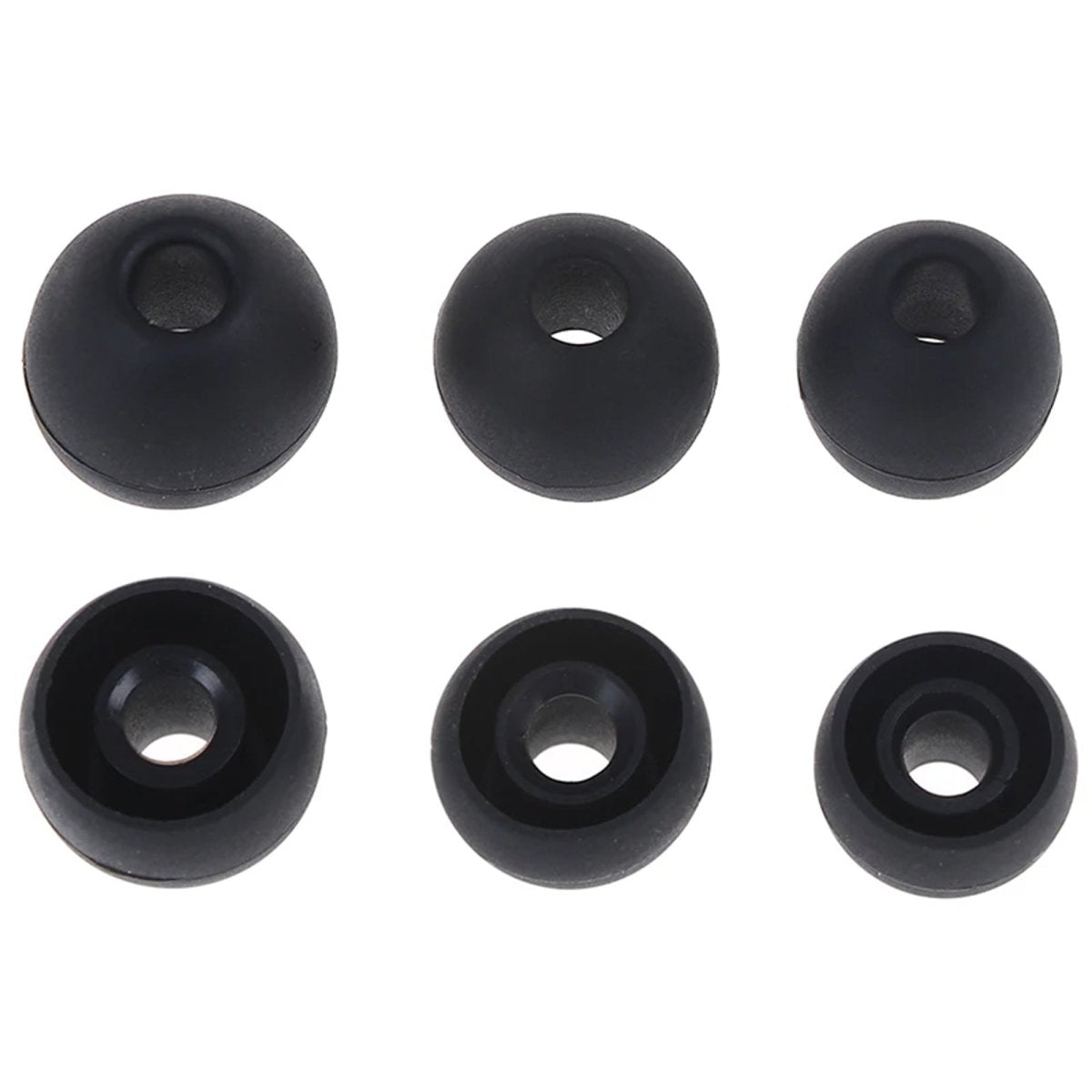 Ibley Zachte siliconen oortips zwart - 3 paar / 3 maten - universeel geschikt - S / M / L formaat - oordopjes set - voor oortjes - Ibley