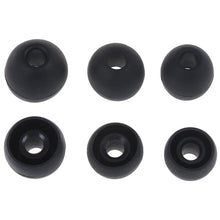 Ibley Zachte siliconen oortips zwart - 3 paar / 3 maten - universeel geschikt - S / M / L formaat - oordopjes set - voor oortjes - Ibley