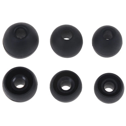 Ibley Zachte siliconen oortips zwart - 3 paar / 3 maten - universeel geschikt - S / M / L formaat - oordopjes set - voor oortjes - Ibley