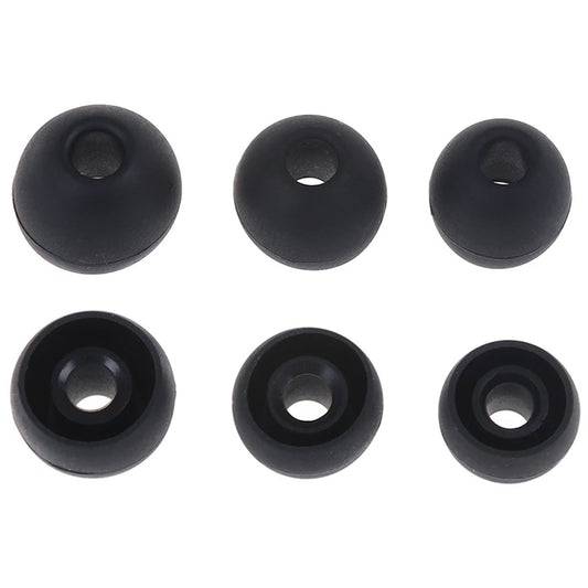 Ibley Zachte siliconen oortips zwart - 3 paar / 3 maten - universeel geschikt - S / M / L formaat - oordopjes set - voor oortjes - Ibley