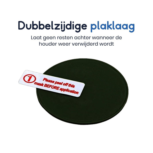 Ibley Zelfklevend siliconen hoesje voor Apple AirTag wit - Sticky AirTag case - Sticker case - Ibley