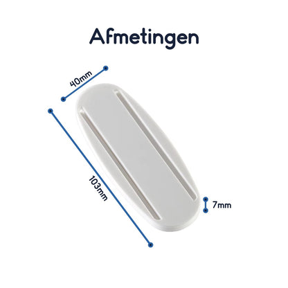 Ibley Zelfklevende Spijker – Monteren zonder boren – Wit – 1 stuk – Herbruikbare plakstrip – Voor wandmontage - Ibley